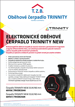 Elektronické oběhové čerpadlo TRINNITY NEW