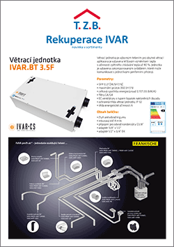 ivar větrací jednotka rekuperace